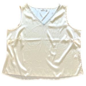 Cato Satin Ivory Blouse